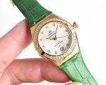 Green Strap Omega Replica Constellation  8700 Movement Stainless Steel 29MM Watch